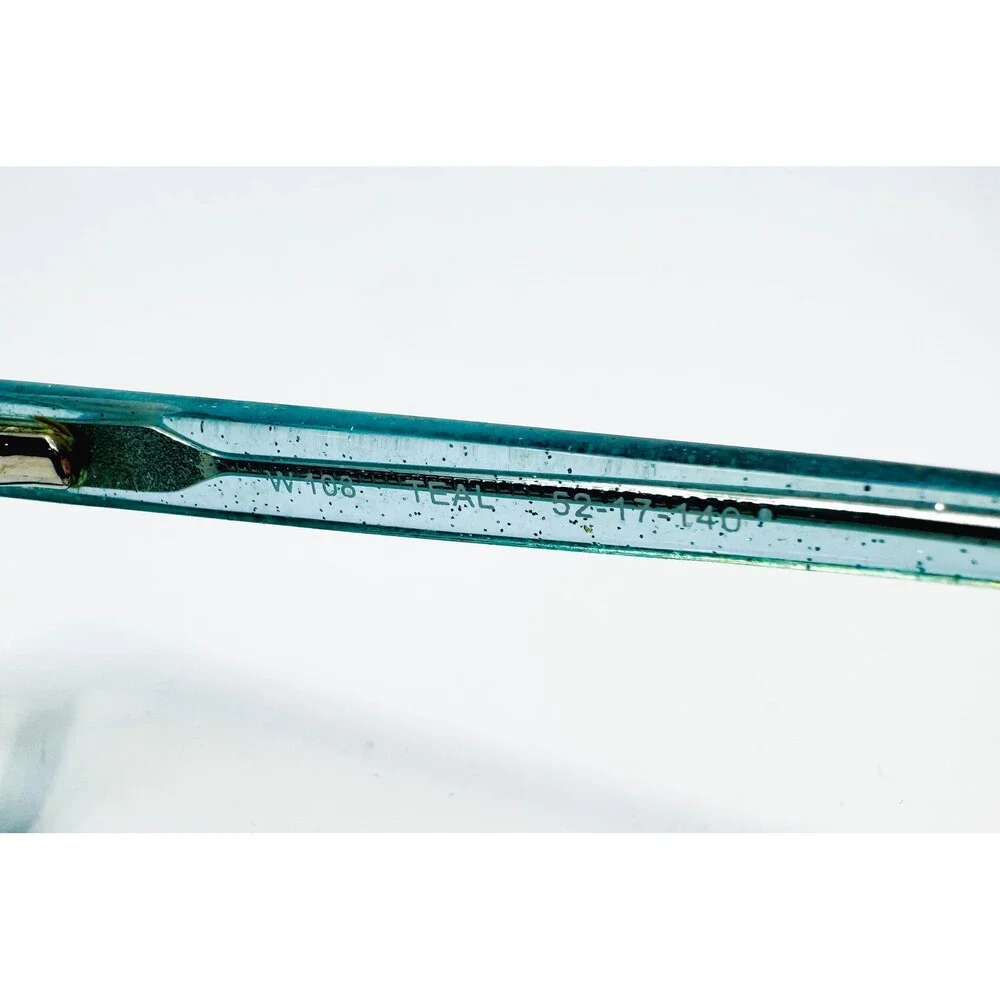 W-108 Eyeglasses Frames Womens Teal Cat Eye 52-17-140